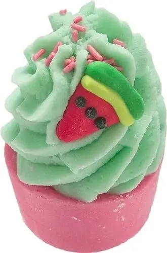 Cupcake për banjë Bomb Cosmetics Who Wants To Be A Melonaire unisex shalqi 50g