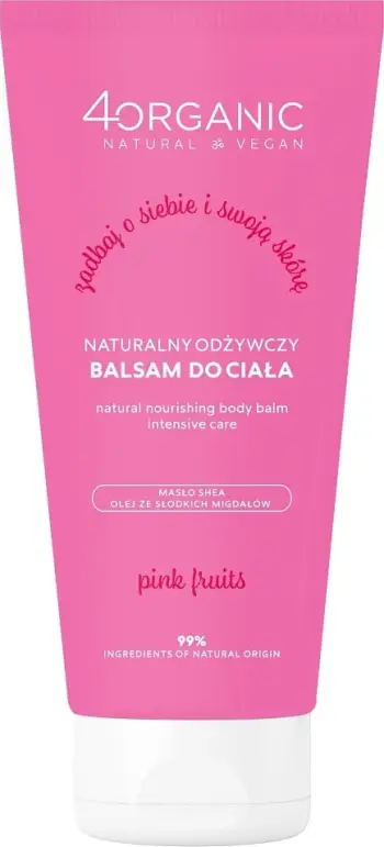 Balsam trupi për femra 4organic Natural Nourishing Body Balm Pink Fruits 150ml