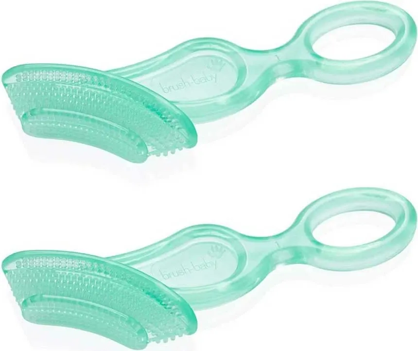 Furçë dhëmbësh dhe lodër për dhëmbë fëmijësh Brush-Baby unisex, 2 copë - 1
