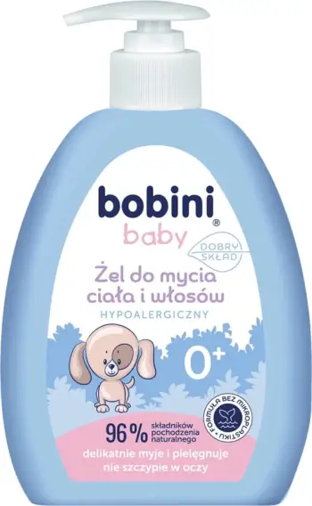 Xhel larës trup e flokë për fëmijë Bobini 300ml