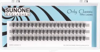 Clusters për qerpikë Sunone Classic Standard 12mm për femra, e zezë, 60 copë