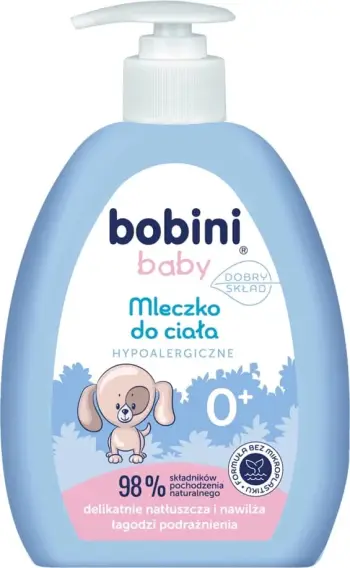 Qumësht trupi për bebe Bobini Baby, hipoalergjik, 300ml