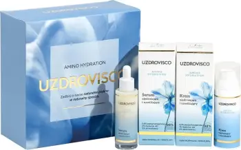 Set kozmetik Uzdrovisco Amino Hydration, krem hidratues 50ml, serum 30ml