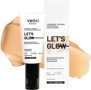 BB kremë për femra Veoli Botanica Let's Glow 3.0 W Golden Beige 30ml