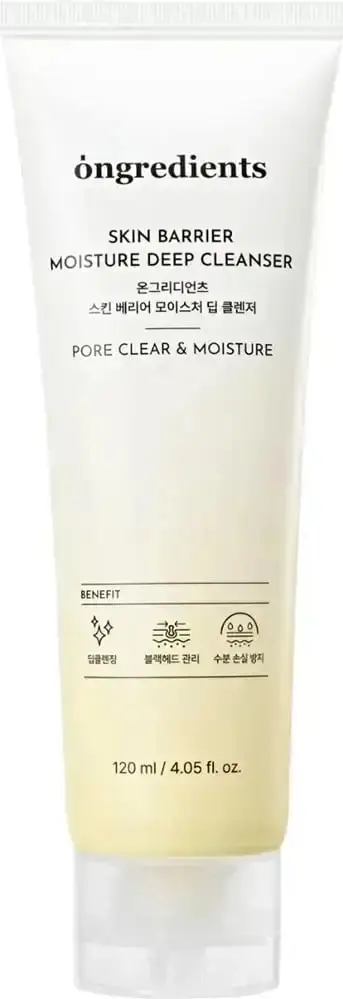 Xhel pastrues fytyre Ongredients Skin Barrier Moisture Deep Cleanser për femra, 120ml