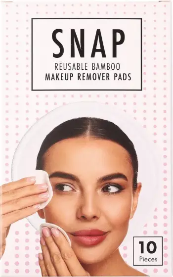 Pade për heqje grimi të ripërdorshme Sister Young SNAP Pads për femra, 10 copë