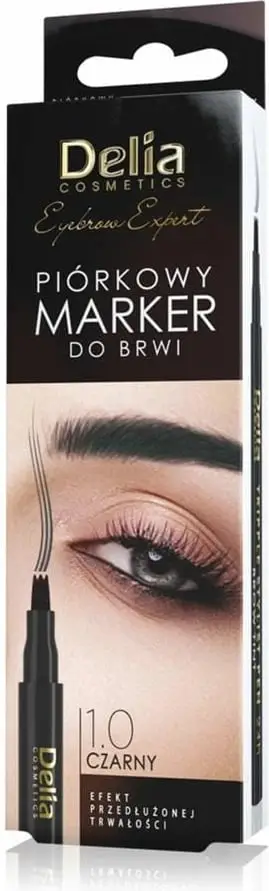 Marker për vetulla Delia Tripple Stylist Pen 24H, e zezë, 1 copë