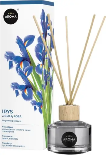 Shkopinj aromatik Aroma Home Iris me Trëndafil të Bardhë 50ml