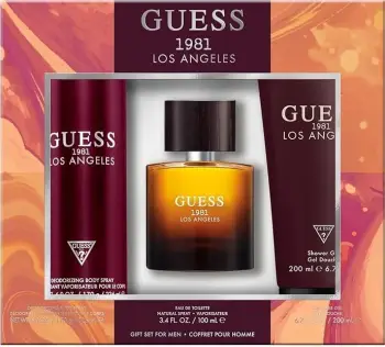 Set Guess 1981 Los Angeles, EDT 100 ml + xhel dushi 200 ml + sprej trupi 226 ml