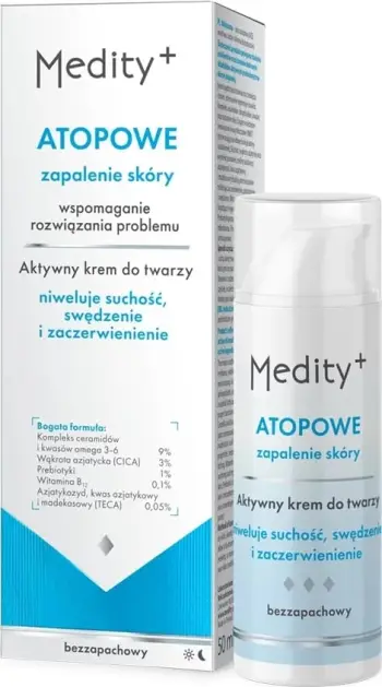 Krem fytyre për femra Medity+ Atopic Dermatitis Active Face Cream, 50ml