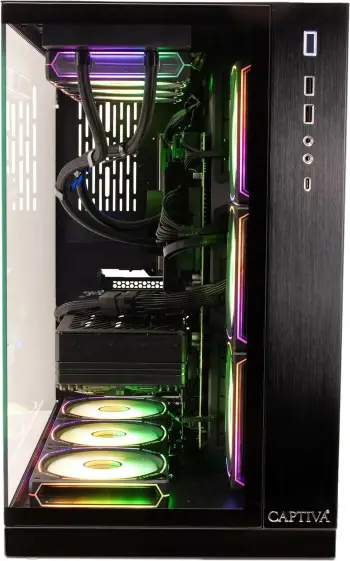 Kompjuter gaming Captiva Highend Gaming I89-037, Core Ultra 9 285KF, 64GB RAM, 2TB SSD, RTX 5080, Win 11, e zezë