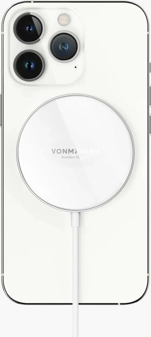 Karikues wireless Vonmählen Aura Mini magnet, kabllo bardhë - 1