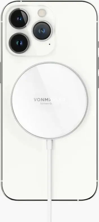 Karikues wireless Vonmählen Aura Mini magnet, kabllo bardhë