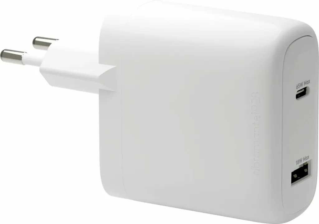 Karikues murit dbramante1928 USB-C 65W+18W, EU, i bardhë - 1