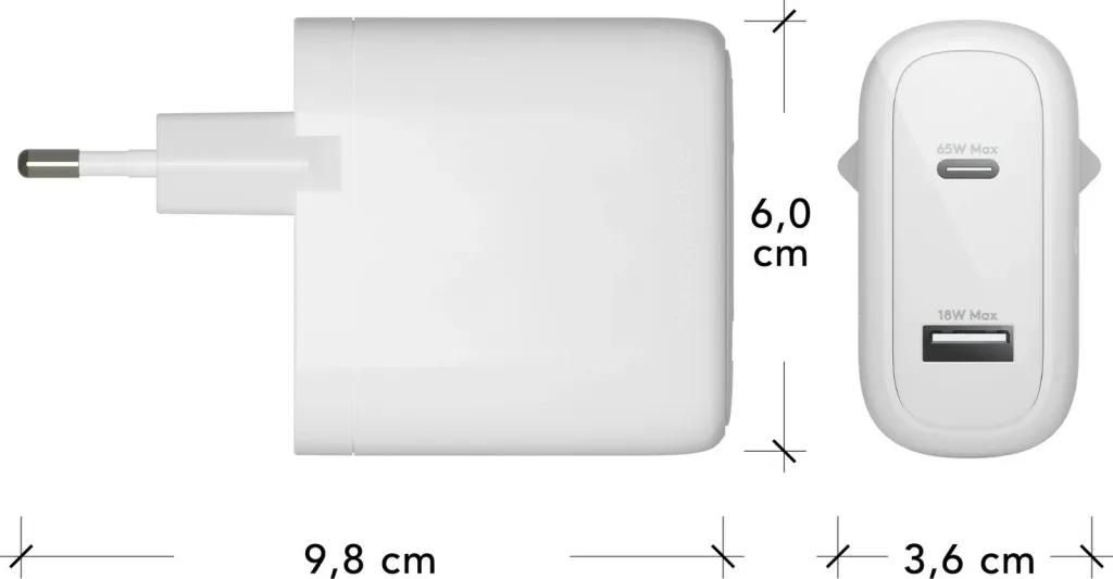 Karikues murit dbramante1928 USB-C 65W+18W, EU, i bardhë - 5