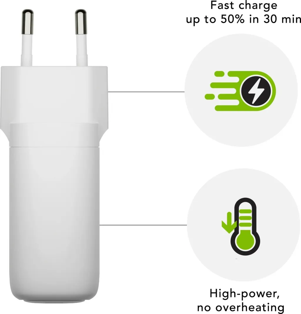 Karikues murit dbramante1928 USB-C 65W, EU plug, i bardhë - 4