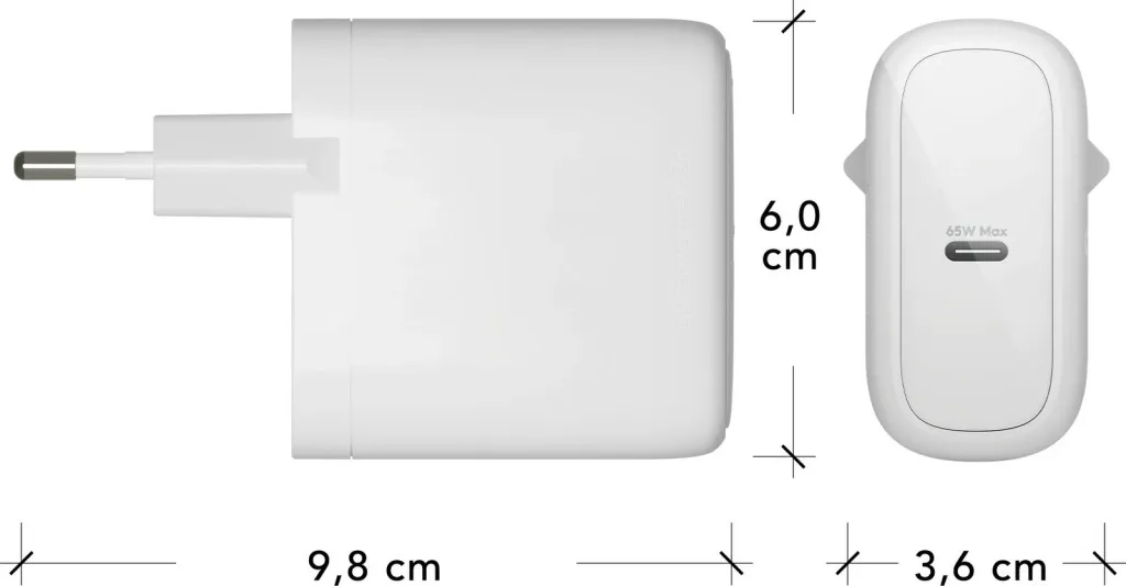 Karikues murit dbramante1928 USB-C 65W, EU plug, i bardhë - 5