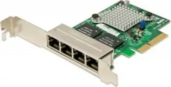 Kartelë rrjeti Supermicro AOC-SGP-I4, PCI Express, 4 porta, Gigabit, argjend
