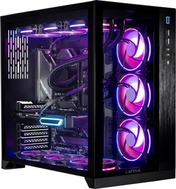 Kompjuter Captiva Highend Gaming R89-724, R9 9800X3D, 64GB RAM, 2TB SSD, RTX 5070Ti, Win 11, i zi me RGB