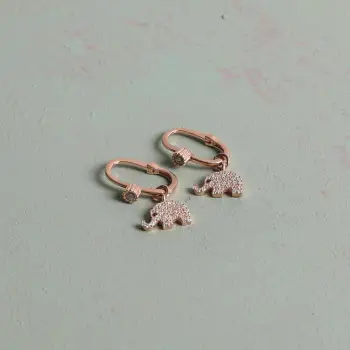 Vathë argjendi ngjyrë rozë gold Jumeon, 8950