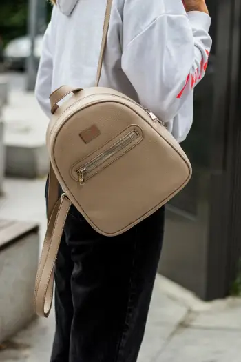 Çantë shpine Zoozie Bags Oslo, bezhë