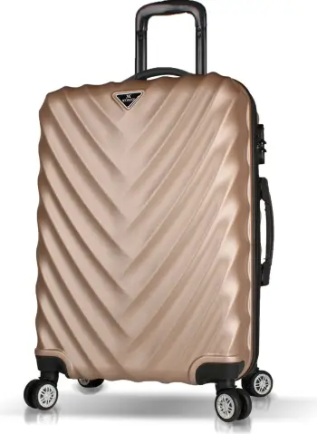 Valixhe udhëtimi ngjyrë ari, Zoozie Bags, 67x43x28cm