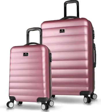 Set valixhesh (2 copë), ngjyrë rozë e artë, Zoozie Bags, 6568
