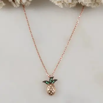 Qafore argjendi, ngjyrë rose gold, Jumeon, 10847ROS