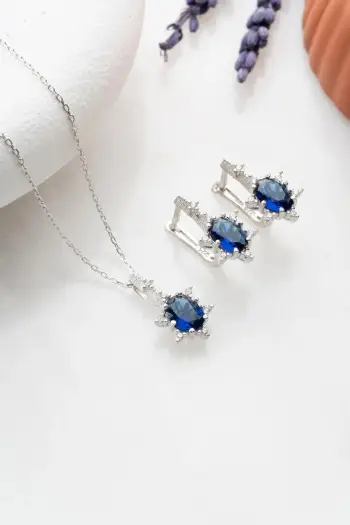 Set varëse dhe vathë argjendi, ngjyrë bardhë dhe kaltër, Jumeon, NRZ999194