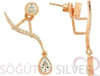 Vathë argjendi ngjyrë rozë gold Jumeon, kupe8409