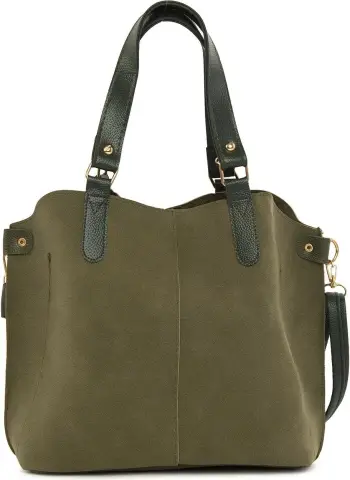 Çantë krahu Zoozie Bags, 3554 - 46111, ngjyrë kaki