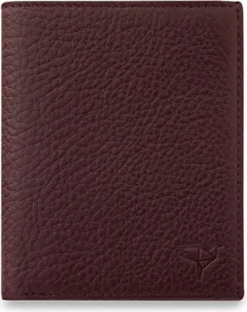 Portofol për burra, ngjyrë e kuqe claret, Zoozie Bags, Utah