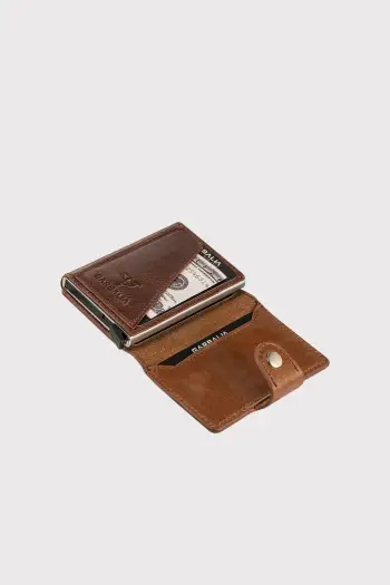 Portofol unisex Zoozie Bags, Bern, ngjyrë kafe