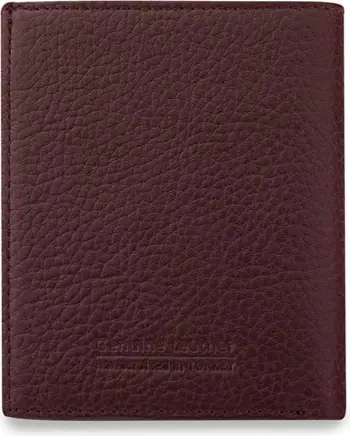 Portofol për burra, ngjyrë e kuqe Claret, Zoozie Bags Denver