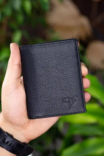 Portofol për burra, lëkurë origjinale, i zi, Zoozie Bags Rilton