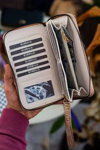 Portofol për gra Zoozie Bags, Tilburg, bezhë