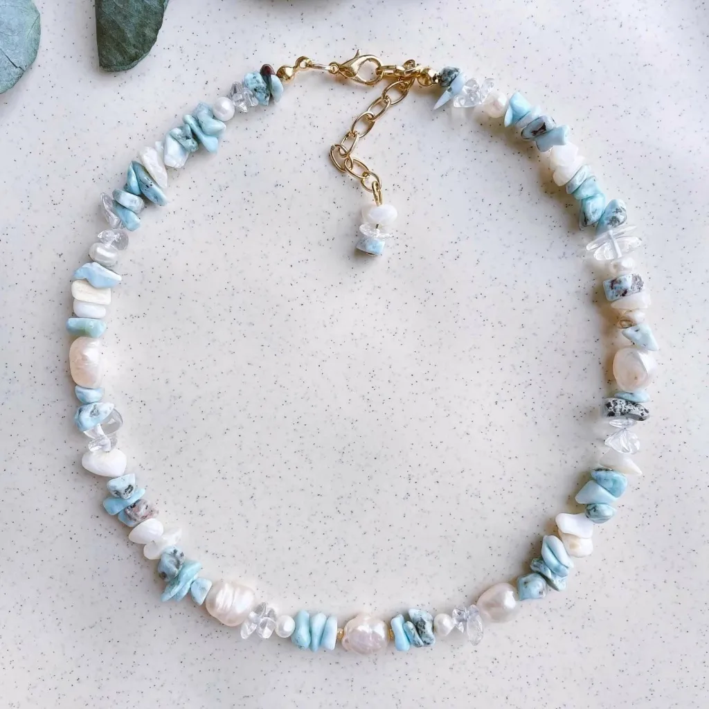 Varëse Jumeon, larimar, shumëngjyrëshe - 1