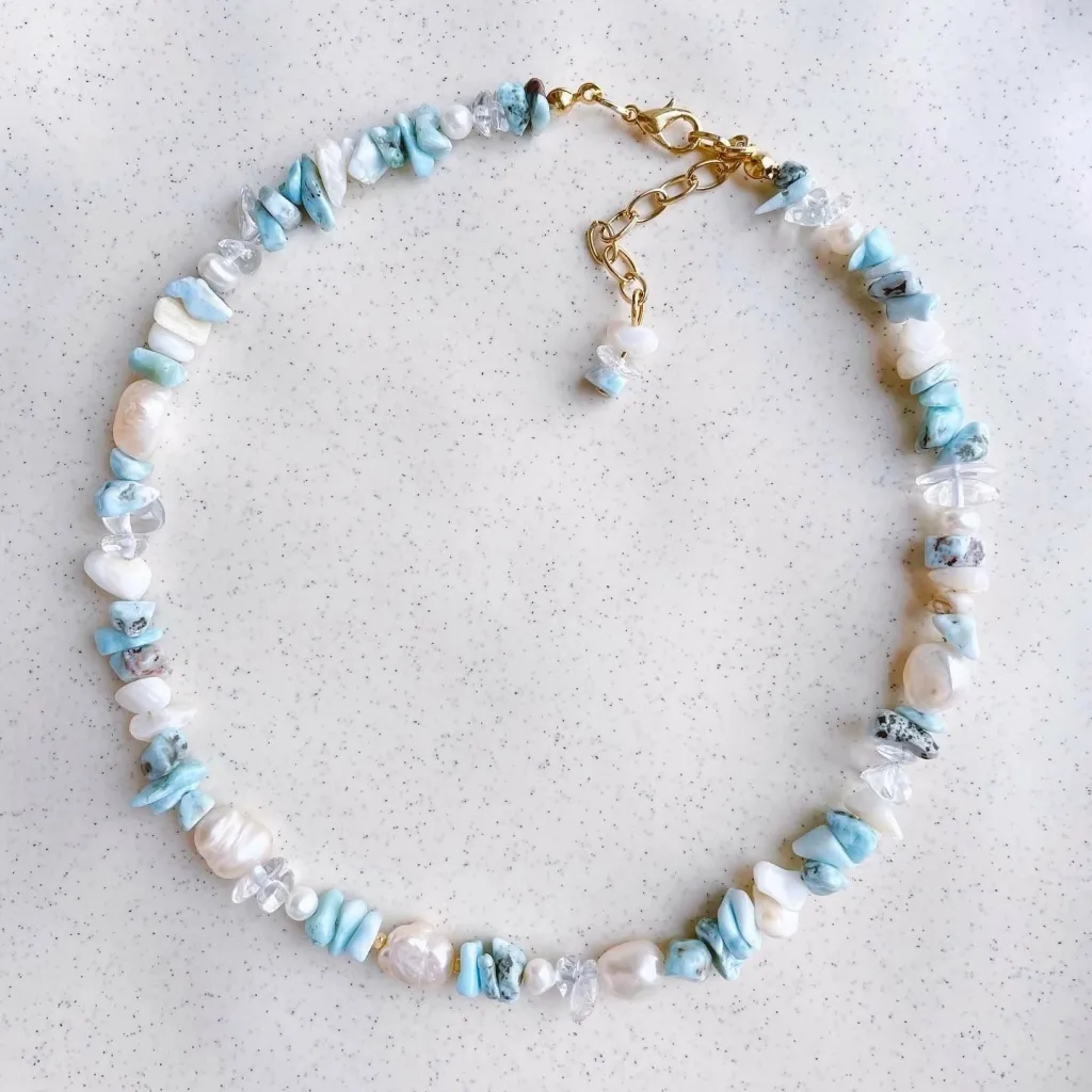 Varëse Jumeon, larimar, shumëngjyrëshe - 3