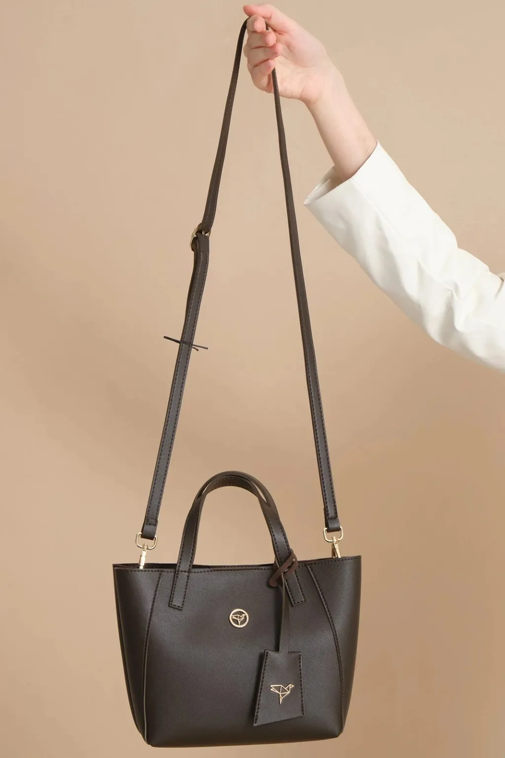 Çantë shpatullës Zoozie Bags, Sofia e vogël, ngjyrë kafe - 3