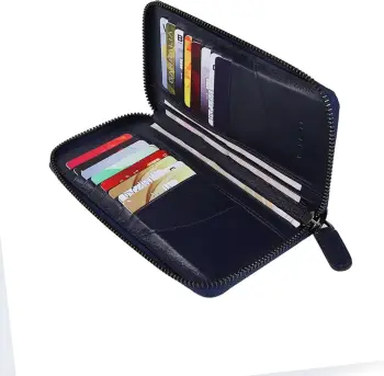 Portofol unisex Zoozie Bags, Mandela, ngjyrë kaltër e errët