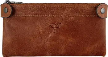 Portofol unisex Zoozie Bags, Roosevelt, ngjyrë kafe e hapur