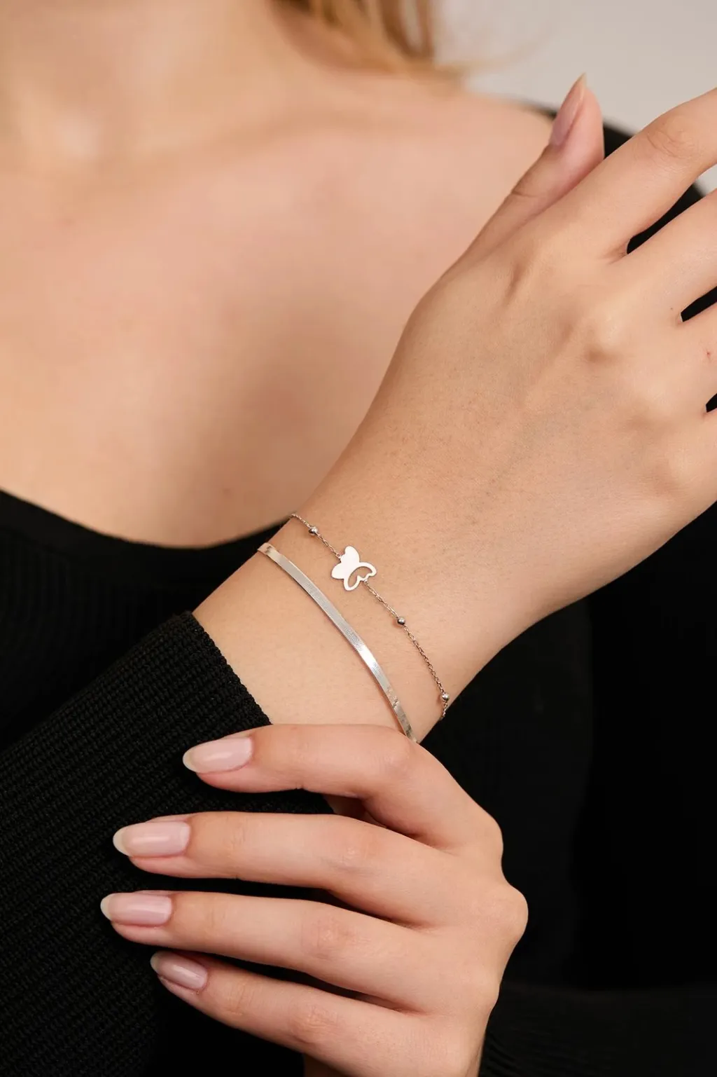 Byzylyk argjendi Elika Silver, ELKSET80077G - 2