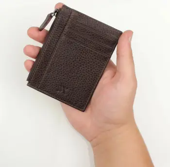 Portofol prej lëkure, ngjyrë kafe, Zoozie Bags, 1012