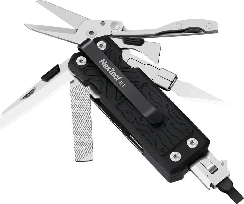 Multitool NexTool Pocket Tool E1 10-in-1, NE20287A, e zezë - 2