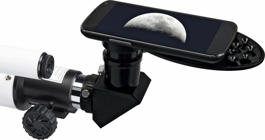 Teleskop Bresser CLASSIC 60/900 AZ Refractor, zmadhim 338x, i bardhë e zi - 3