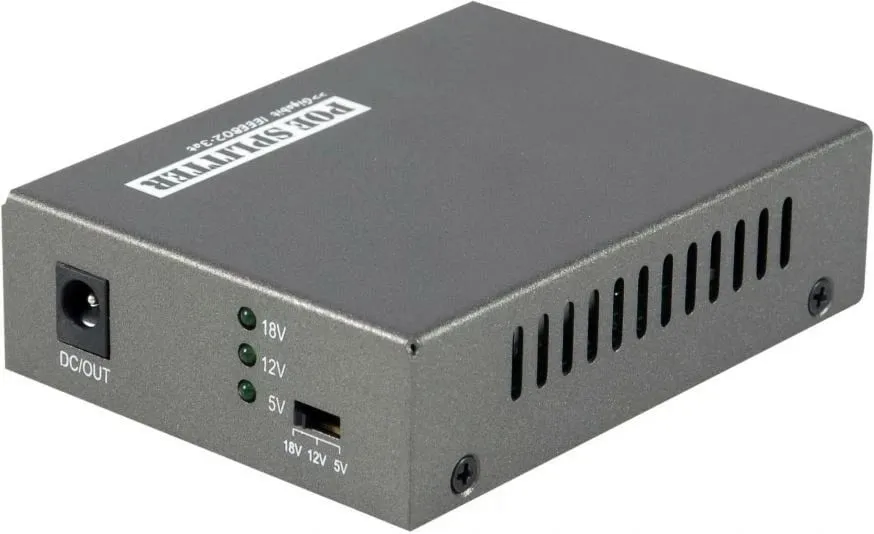 PoE Splitter LevelOne POS-3000, Gigabit, 5/12/18V, i zi - 1