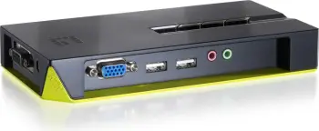KVM switch LevelOne KVM-0421, 4 porta USB, VGA, audio, e zezë/e gjelbër
