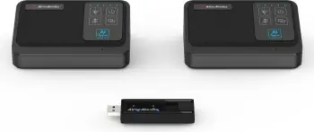 Set mikrofonash AVerMedia AW111, omnidireksional, USB-C, 20 orë, i zi