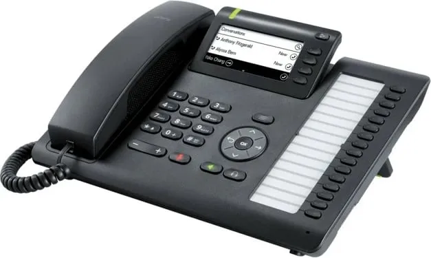 Telefon IP Unify OpenScape CP400, 1000 kontakte, 16 taste, Linux, i zi - 1