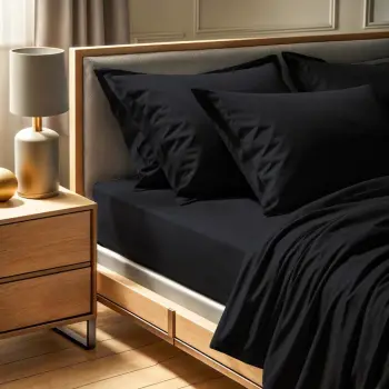 Çarçaf i zi fitted për krevat dopio XL, L'essentiel, 140x200+30cm